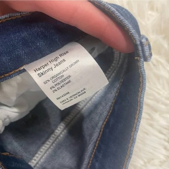 Reformation Harper High Rise Skinny Jeans - Size 27 - Picture 7 of 12